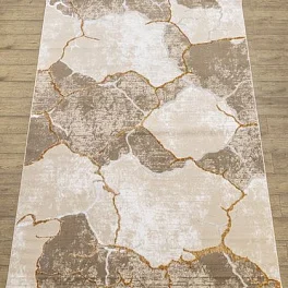 Ковровая дорожка Nord 10455A Beige / Gold Рулон