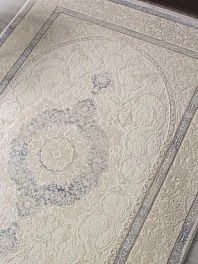 Ковер прямоугольный jasmine 30950d cream / cream | Турция
