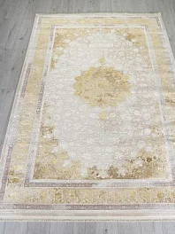 Ковер прямоугольный zarina a064a cream / gold fdy | Турция