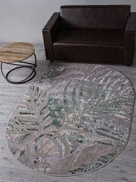 Ковер овальный Liman f479 gray-green | Россия