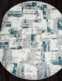 Ковер овальный palermo F288 GRAY | Россия