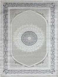 Ковер прямоугольный Shimal 9077a_b_ivory_b_blue | Турция