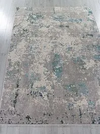 Ковер прямоугольный Liman f477 gray-blue | Россия
