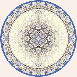 Ковер круглый Amira 4922a_d_blue_d_blue_krug | Турция