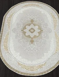 Ковер овальный nensi gl074e brown / brown | Турция