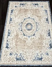 Ковер прямоугольный antep O1701 630 CREAM / BLUE | Турция