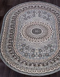 Ковер овальный Sierra d504 blue-brown | Россия
