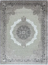 Ковер прямоугольный Shimal 9071d_b_cream_b_blue | Турция