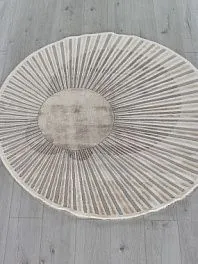 Ковер круглый Safir 00837c grey / brown | Турция