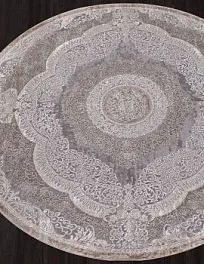 Ковер круглый Armina 03880c grey / brown | Турция