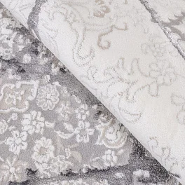 Ковер овальный prado  Kb03A White / Gray2  | Турция