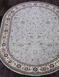 Ковер овальный Valencia Deluxe d251 l.blue-brown | Россия