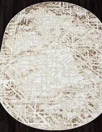 Ковер овальный antep o1704 665 cream / vizon | Турция