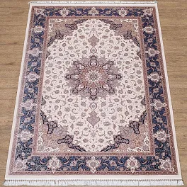 Ковер прямоугольный Mirage 2061A Sh_Beige / Navy  | Турция