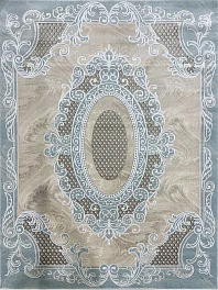 Ковер прямоугольный Istinye 2967a_b_beige_b_blue | Турция